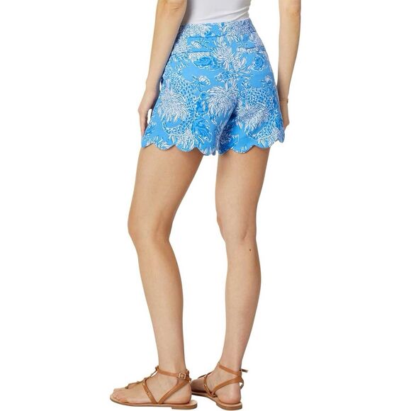 Lilly Pulitzer Women's Buttercup Knit Short 5” Boca Blue Croc & Lock It Size 14 - Picture 12 of 13